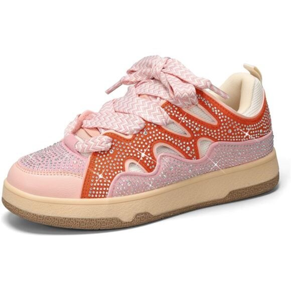 Shoes - Women's Sparkle Rhinestone Fashion Sneaker